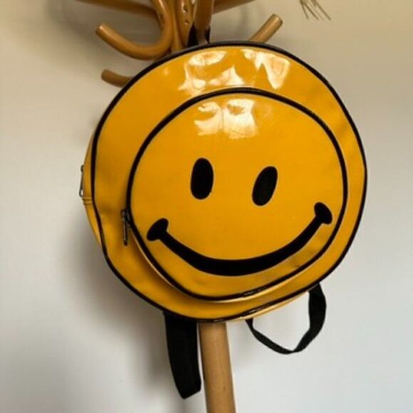 Vintage authentic Smiley face backpack bag 90s - Picture 1 of 12
